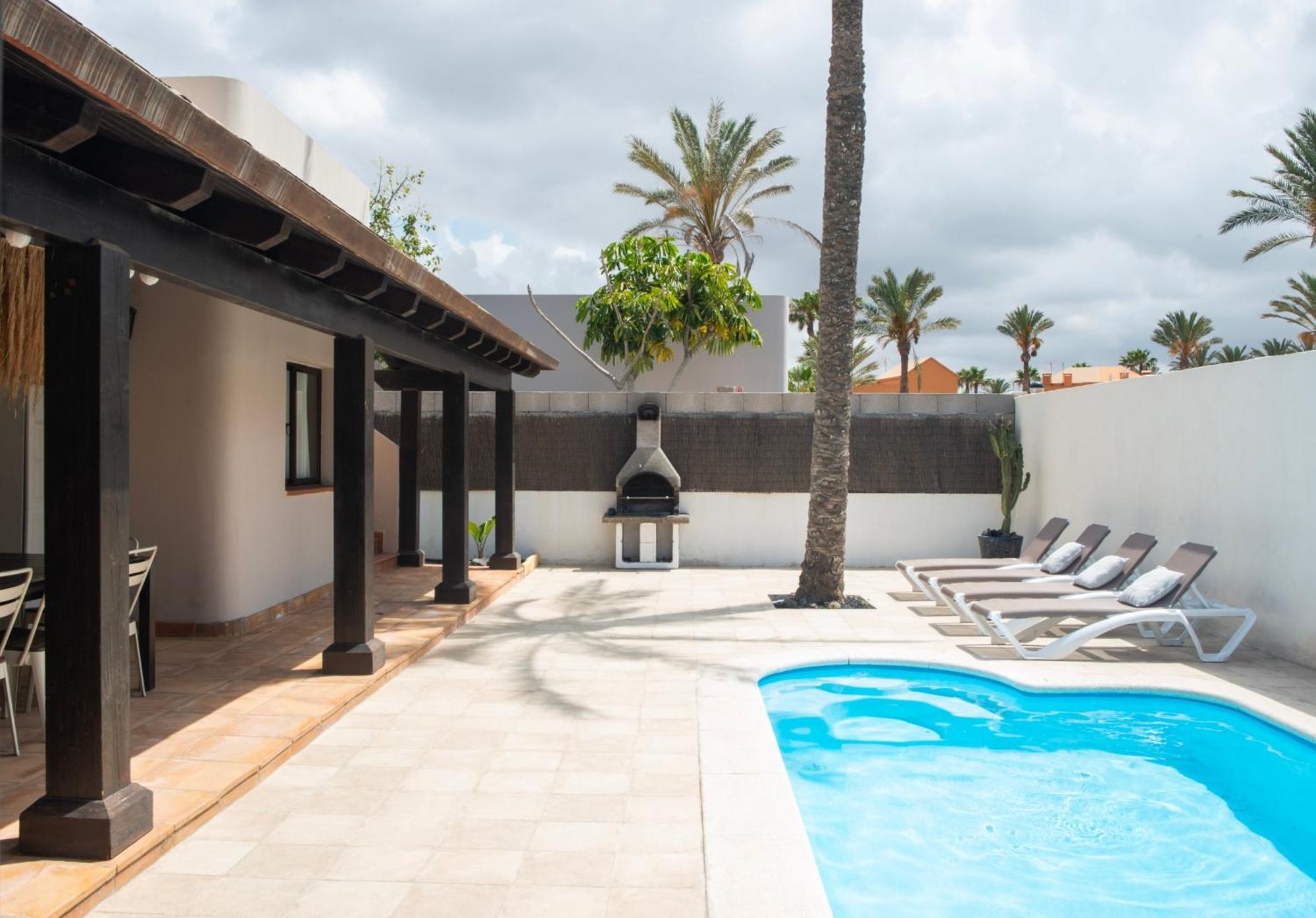 House Boho Palm With Private Heated Pool And Garden, 3 Bedrooms, Wi-Fi Corralejo Zewnętrze zdjęcie