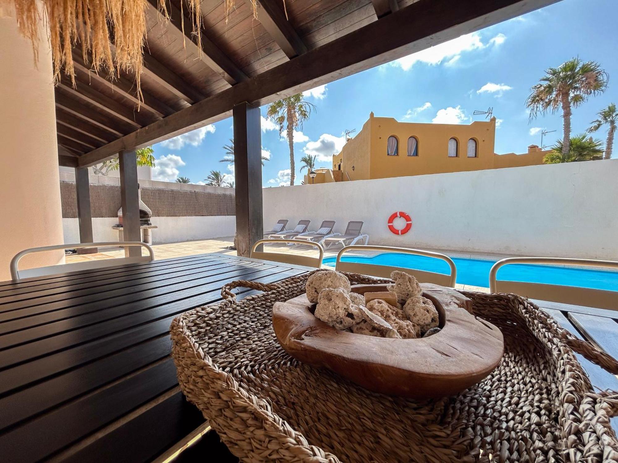 House Boho Palm With Private Heated Pool And Garden, 3 Bedrooms, Wi-Fi Corralejo Zewnętrze zdjęcie