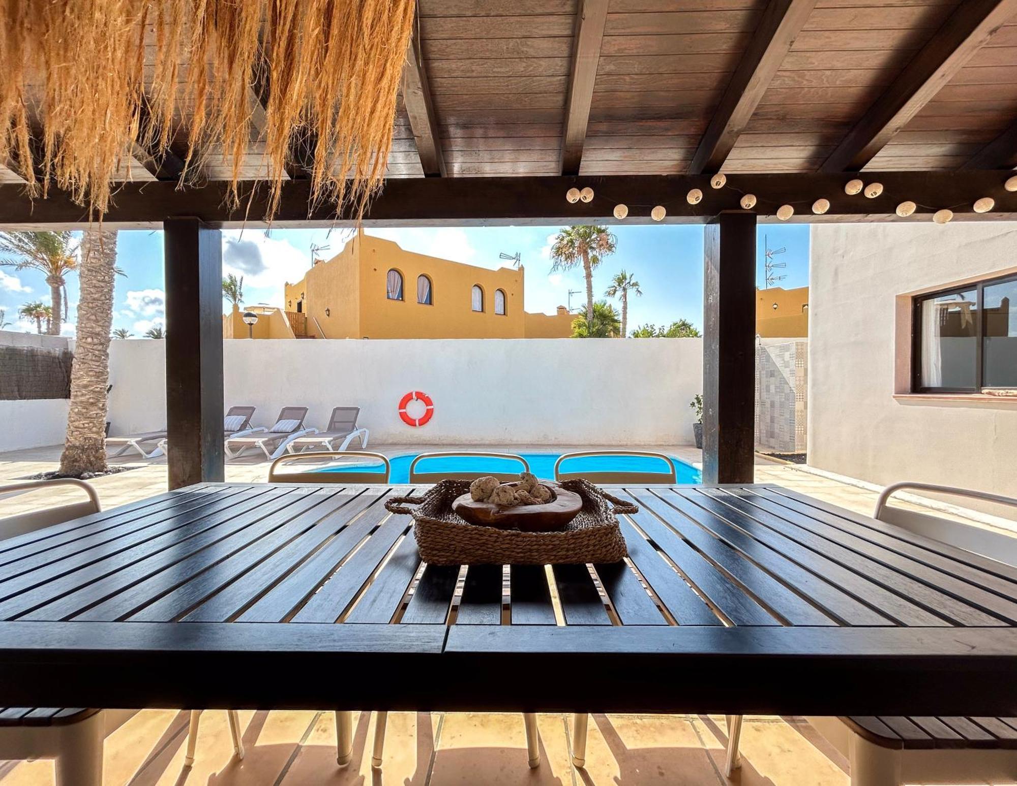 House Boho Palm With Private Heated Pool And Garden, 3 Bedrooms, Wi-Fi Corralejo Zewnętrze zdjęcie